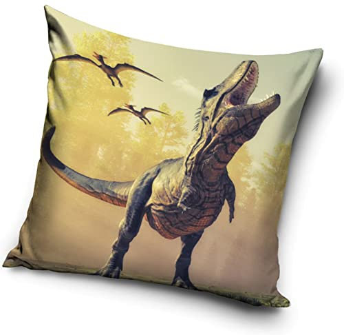 Une T-Rex Dinos Dinosaurier Kissenhülle Kissenbezug 40x40 cm (PNL212107)