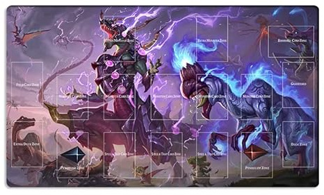 Mlikemat ZD014-733-A Spielmatte Ultimate Conductor Tyranno CCG TCG Sammelkartenspielmatte und kostenlose Tasche