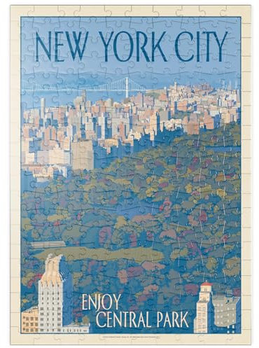 MyPuzzle New York City: Enjoy Central Park, Vintage Poster - Premium 200 Teile Puzzle - MyPuzzle Sonderkollektion von Anderson Design Group