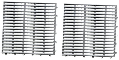 Angoily 2pcs Slip Floor Mat for Bathroom Interlocking Tiles Non-slip Shower Pad for Shower Floors and Wet Areas