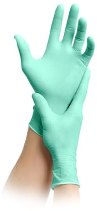 MaiMed BIO NITRIL Einmalhandschuhe, Einweghandschuhe, 100 Stück, Nitrilhandschuhe, Handschuhe Einweg, BIOLOGISCH ABBAUBAR (Small)