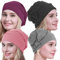 osvyo Baumwolle Chemo Hüte Soft Caps Krebs Kopfbedeckungen für Frauen Haarausfall versiegelt Verpackung SCHWARZ-Mix -4 STK.