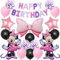 Geburtstag Deko Kinder, Luftballons für Mädchen Geburtstag Dekorationen, Geburtstag Party Deko Ballons, Cartoon Geburtstagsdeko für Mädchen, Kindergeburtstag Party Supplies