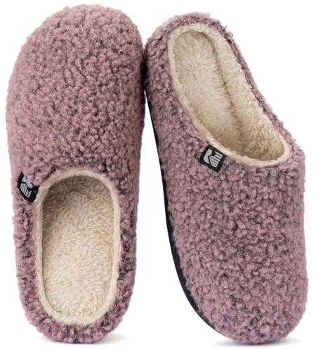 RockDove Pantofole a Zoccolo da Donna in Pile di Sherpa, 38/39 EU, Rosa