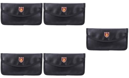 ABOOFAN 5St feuerfeste Aktentasche Reißverschlusstasche Binder Datei feuerfeste Tasche Büroklammern wichtiger Dokumententräger Wasserdichter Dokumentenhalter Abteil Geldbeutel Mappe
