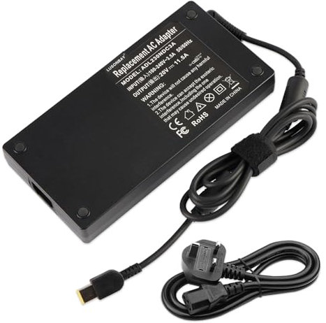 230W 20V 11.5A AC Charger Adapter Replacement for Lenovo Lenovo Legion 5 7 5P C7 S7 Y540 Y545 Y740 Y730 Y900 Y910 Y920 Y7000 ADL230NLC3A ADL230NDC3A Laptop Power Adapter Supply UK Cord Plug 11 * 5mm
