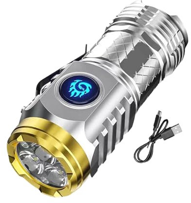 lampe de poche de camping | Lampe de poche LED rechargeable | Lampe de poche de camping, lampe de poche compacte, lampe de poche extérieure, lampe de poche à haute luminosité pour les