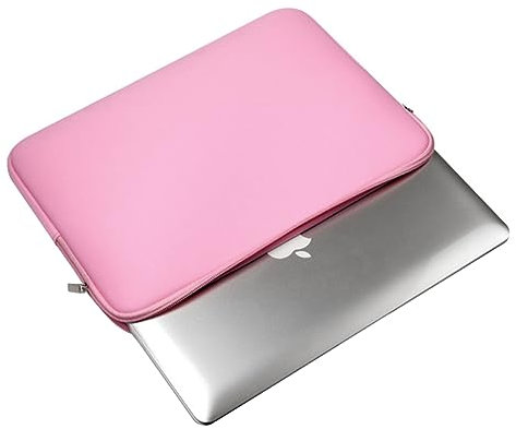 Funda para 13 Pulgadas, Funda Interior Protectora para Portátil, Bolsa De Manga para Ordenador Portátil, Rosa