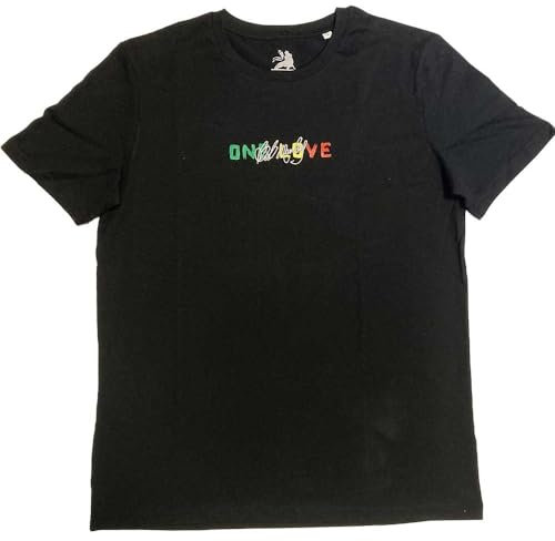 Bob Marley T-Shirt One Love Portrait für Erwachsene, Unisex, Schwarz , S