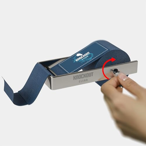 KnockOut Clean Hand Wrap Rollers, Stainless Steel, Portable and Easy To Use, Save Time and Wrap Your Hand Wraps in Seconds, A Long Lasting Great Addition To Any Gym Bag