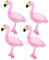 LIFKOME 4 Stück Flamingo-Anhänger Kuscheltier Schlüsselanhänger plüsch schlüsselanhänger Hochzeit Schlüsselanhänger Flamingo-Plüsch-Schlüsselanhänger Schlüsselringe Schlüsselanhänger-Charm