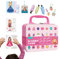 jlceh Dot It Sticker Art,Kinder-Zeichenprojektor,Prinzessin Dress Up Toys Punsch-Malerei-Set | Stocher-Spaß-Set, Prinzessinnen-Spielzeug für besondere Tage, Mädchen, Bilderrahmen, Türen