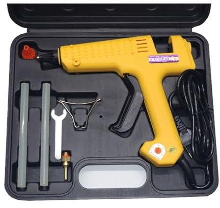 Crafting Melting Glue Gun, 200W/250W Hot Glue Gun With Carrying Case, Adjustable Temperature Thermal Adhesive Stick Gun With Long Nozzle Professional Tool Kit for DIY Arts Quick Home Repairs(200W)