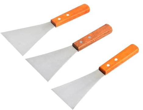 HOLIDYOYO 3stücke Steakspatel Edelstahl Mit Holzgriff Backschaufel Pfannkuchenschaufel Pizzaschaufel Für Kuchen Steak Backen Werkzeug Kochen Schaber