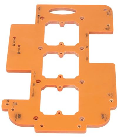 Cabinet Hardware Jig Tool, Switch Socket Opening Template 70x70mm Hole Socket Bottom Box Template R20 R25 R30 Router Corner Jig, Aluminium Alloy Cabinet Handle Install Template