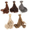 Milisten 5Stücke Puppenperücke Bjd Haarsträhnen Synthetische DIY Perücken Für Puppen Lockiges Haar Hochtemperaturfaser Einfach Anzuwenden Für Kreative