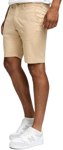 Indicode Kurze Hosen Herren - Laulax - Chino Shorts für Männer aus Baumwolle - Sommer Freizeithose mit Taschen - Sportlich eleganter Look - Regular Fit - Bequemes Material mit Stretch