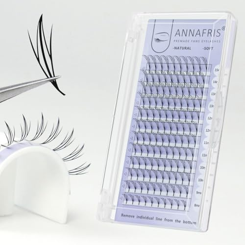 ANNAFRIS Comic Spire Wimpern Extensions Manga Anime Künstliche Wimpern Volumen Vorgefertigte Wimpernverlängerung(Elf,0.07D,8-15mm)