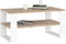 AKORD Couchtisch Holz Alex mit einem Regal, 92x45x53cm, Für Wohnzimmer, Schlafzimmer Schrank, Minimalistisch Modernes Design, Schichtstoffplatte 16mm, Farbe Sonoma-Eiche & Weiß