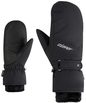 Ziener Damen KENDRIA-Z Ski-Fäustling/Wintersport | wasserdicht, Primaloft, warm, Black