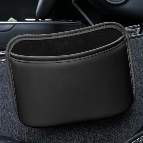 BAHME 1 Pcs accessori auto interno, accessori auto, Organizer laterale per sedile auto, mini organizer in pelle, tasca laterale per sedile auto, adatto per organizzare documenti, cartelle, quaderni