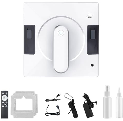 Window Cleaning Robot with 2 Nozzles and 120 ml Tank, Intelligent Window Cleaning Robot 3500 Pa, 3 Cleaning Modes, Electric Window Cleaner for Indoor and Outdoor Windows