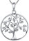 YL Pendentif Arbre de Vie pour dames avec chaîne, collier Pendentif Arbre de Vie en argent 925 pour femme mère, longueur de la chaîne 45-48 cm