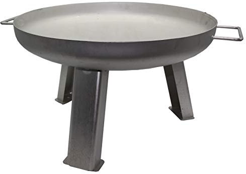 Wida Feuerschale Edelstahl Ø 80 cm inkl. Füße und Griffe 800 mm 1.4301