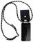 Cadorabo Handykette kompatibel mit Huawei P10 LITE Schutzhülle TPU Silikon Case Necklace Design Slim Kratzfest Kordel Band mit Etui Rundumschutz Case Hülle für Huawei P10 LITE in Schwarz