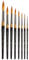 KINGART Original Gold 9020 Ultra Round Series Premium Golden Taklon, Multimedia Artist Brushes, Set of 8 Sizes (sizes: 2,4,6,8,10,12,14,16)