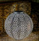 Garden Mile Adornos solares de jardín de estilo turco, linterna LED blanca con efecto guante plateado, lámparas solares grandes para jardín interior y exterior, invernaderos, fiestas, bodas,