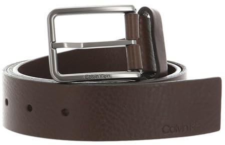 Calvin Klein Herren WARMTH 35MM Grtel, Dark Brown, 110 cm