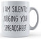 Funny Mug Colleague, Work, Office, Silently Judging Your Spreadsheet - Gift Mug, White
