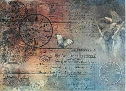Zita´s Creative Reispapier A3 - Limited. Motiv-Strohseide, Strohseidenpapier, Decoupage Papier