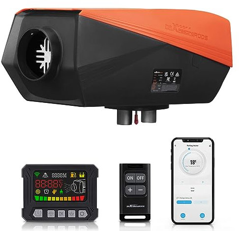 maXpeedingrods 12V 5KW Diesel Heater, Bluetooth App Remote Control and LCD Screen, Super Quiet Running for Campervan, Outdoor Camping, Big Truck, Boat, Yacht