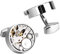 BYNYXI 1 Paar Manschettenknöpfe, Cufflinks Herren Zahnräder Uhrwerk Drehbare Mechanische Uhr Smoking Hemd Manschettenknöpfe für Hochzeit Bräutigam Personalisierte Manschettenknöpfe Herrengeschenk