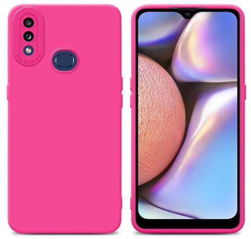 Cadorabo Hülle kompatibel mit Samsung Galaxy A10s M01s Schutzhülle TPU Silikon Case Liquid Design mit Kameraschutz Slim Kratzfest Weiche Gummi mit Rundumschutz Case Hülle für Galaxy A10s M01s in Pink