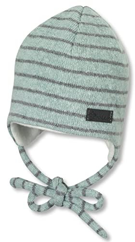 Sterntaler Unisex KinderMütze Baby Beanie Mütze Streifentürkis 45
