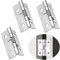 Charniere Porte Placard Charnière Porte Invisible Lourde Charniere Inox 3 Pcs Charnières Gond de Portes Paumelle Plate Meuble Cuisine Paumelles pour Portail Sans Vis (2 Pouce)