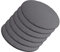 Tablas de Pizarra Premium | Platos de Piedra Negra para Aperitivos | Bandejas de Sushi y Tapas | Estilo Moderno | Resistente al Desgaste| Ideal para cualquier Evento | Redonda Ø22 cm | 6 Unidades