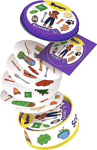 | Dobble Scouts | Card Game | Alter 6+ | 2-8 Spieler | 15 Minuten Spielzeit