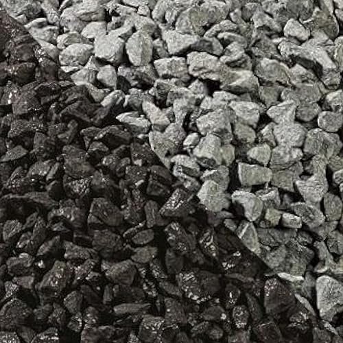 Black Basalt 6mm Decorative Home & Garden Stones / Gravel 25kg Bag - Naturally Angular Aggregate - Pathways - Loose Driveways - Mulching of Borders