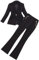 Yaflonjaa Damen EIN Knopf Anzug Täglich Freizeit für Zweiteilige Peak Revers Jacke Hose Smokings