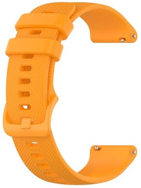 18mm Armband Kompatibel mit Withings Move/Move ECG/Steel Armband, Sport Silikon Uhrenarmband Replacement Wechselarmband Ersatzarmband für Withings Move/Move ECG/Steel (Gelb)