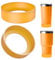 Linkidea Water Bottle Boot Compatible with YETI Rambler Tumbler 20oz/30oz, Travel Mug 20oz/30oz, Straw Cup 26oz, Silicone Bottle Bottom Bumper Protector (Orange / 2 Pack)