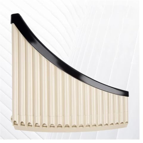 pan flute for beginners Left Hand 18-well Resin Curved Pan Flute 16 Tone Play (Color : 18 off-white)