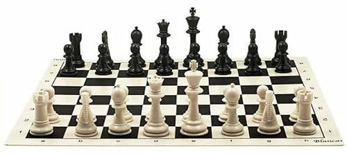 Genérico Ajedrez Tablero y Piezas de Ajedrez 2 Jugadores 60+ Meses