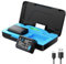 POEOSAS NP-FW50 Akku 1400 mAh mit USB-C 20 W Schnellladegehäuse für Sony ZV-E10, Alpha A6000 A6100 A6300 A6400 A6500 A5100 A7 A7II A7R A7RII A7S A7SII, magnetische Schnappabdeckung, 2 Stück