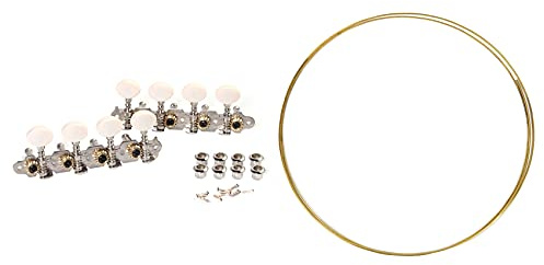8Ft Copper Fret Wire for Mandolin Banjo Guitar 1.5mm with Mandolin Pegs Machine Heads String Tuning L+R Pegs