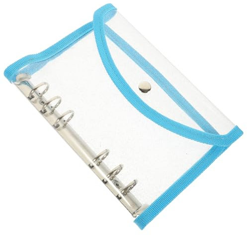 VILLFUL Pvc Transparente Notebook-hülle Mit Goldenen Kanten Praktischer Und Schützender Binder Für Loose-leaf Notizbücher Für Scrapbooking Und Bürobedarf